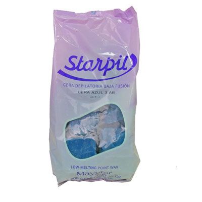 Starpil low meltingpoint wax - azul - 1kg